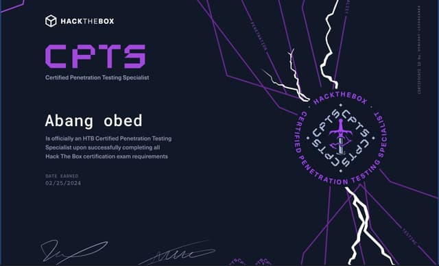 CPTS certificate